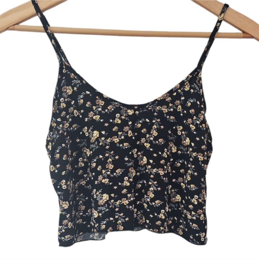 Don’t Ask Why Floral Crop Cami Made in Italy Women’s XS Y2K Boho Coquette